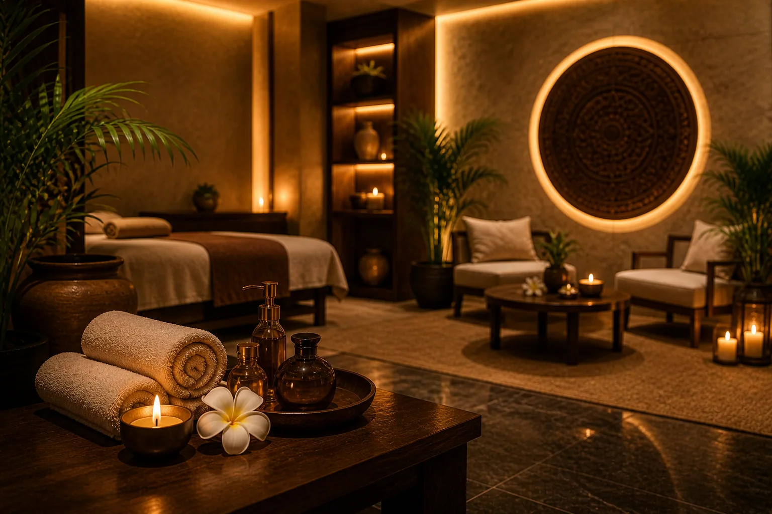 Al Bada Spa private treatment room