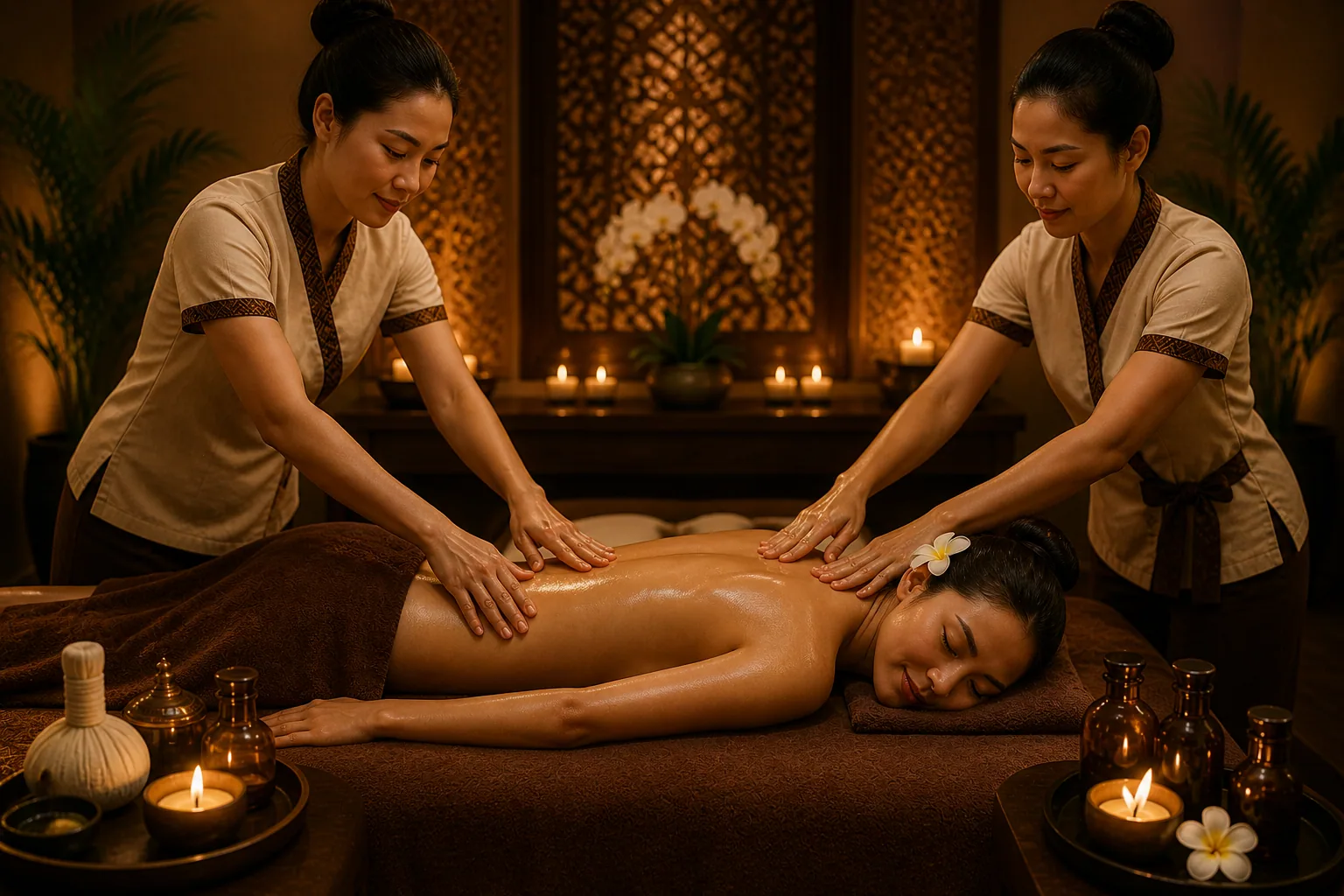 4 Hand Massage at Al Bada Spa
