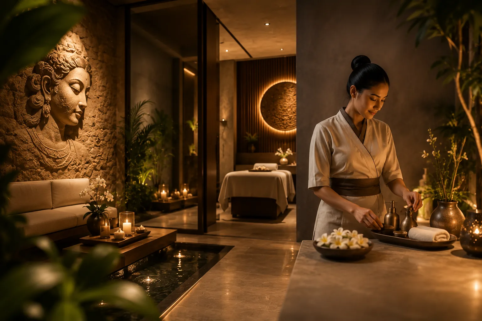 Inside Al Bada Spa at Al Bada Resort Al Ain