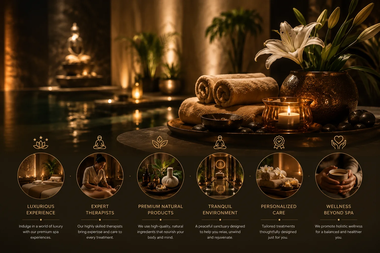 Relaxing spa service at Al Bada Spa